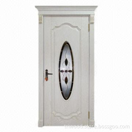 Exquisite Interior Composite Wood Door with Natural Wood Veneer and Environment-friendly Painting